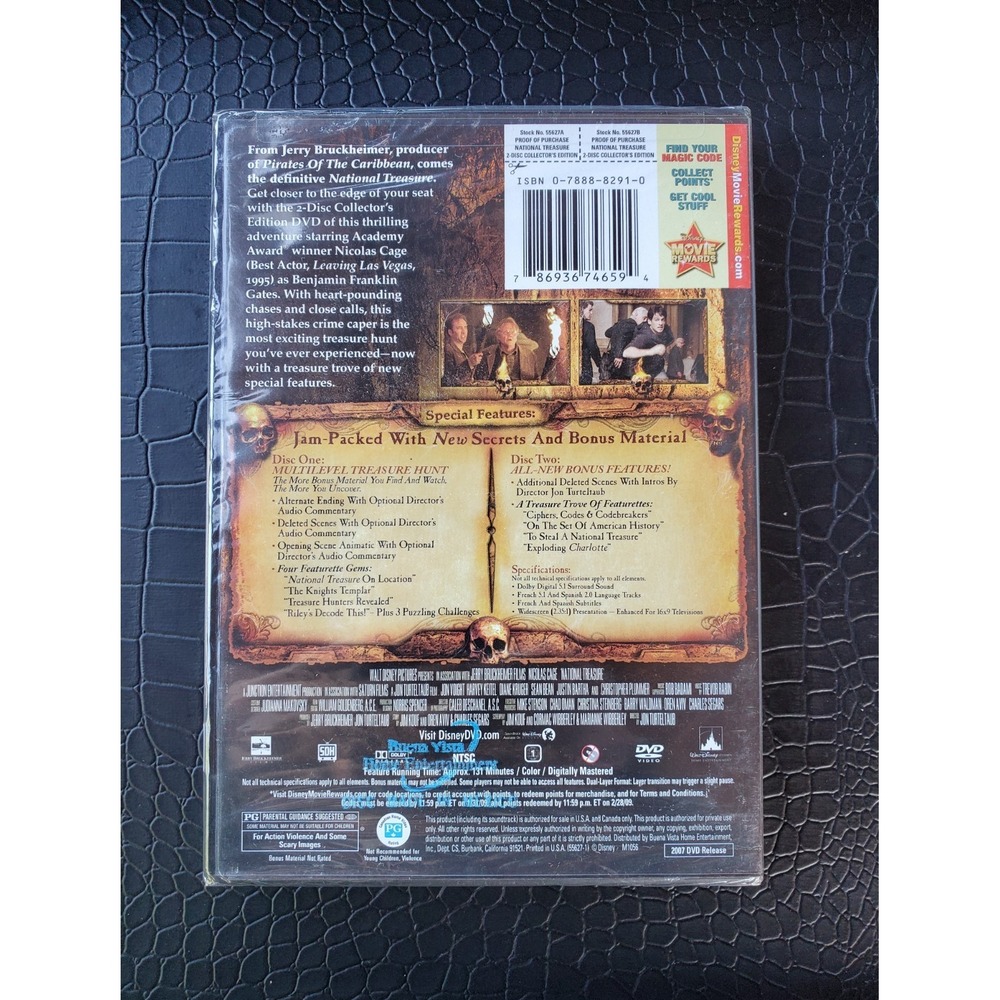 National Treasure (DVD, 2007, 2-Disc Set) Collector's Edition Brand New Sealed - Picture 2 of 4